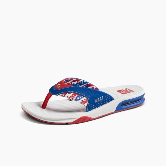 Reef Fanning Men\'s Sandals Patriotic Size 9 New main image 5